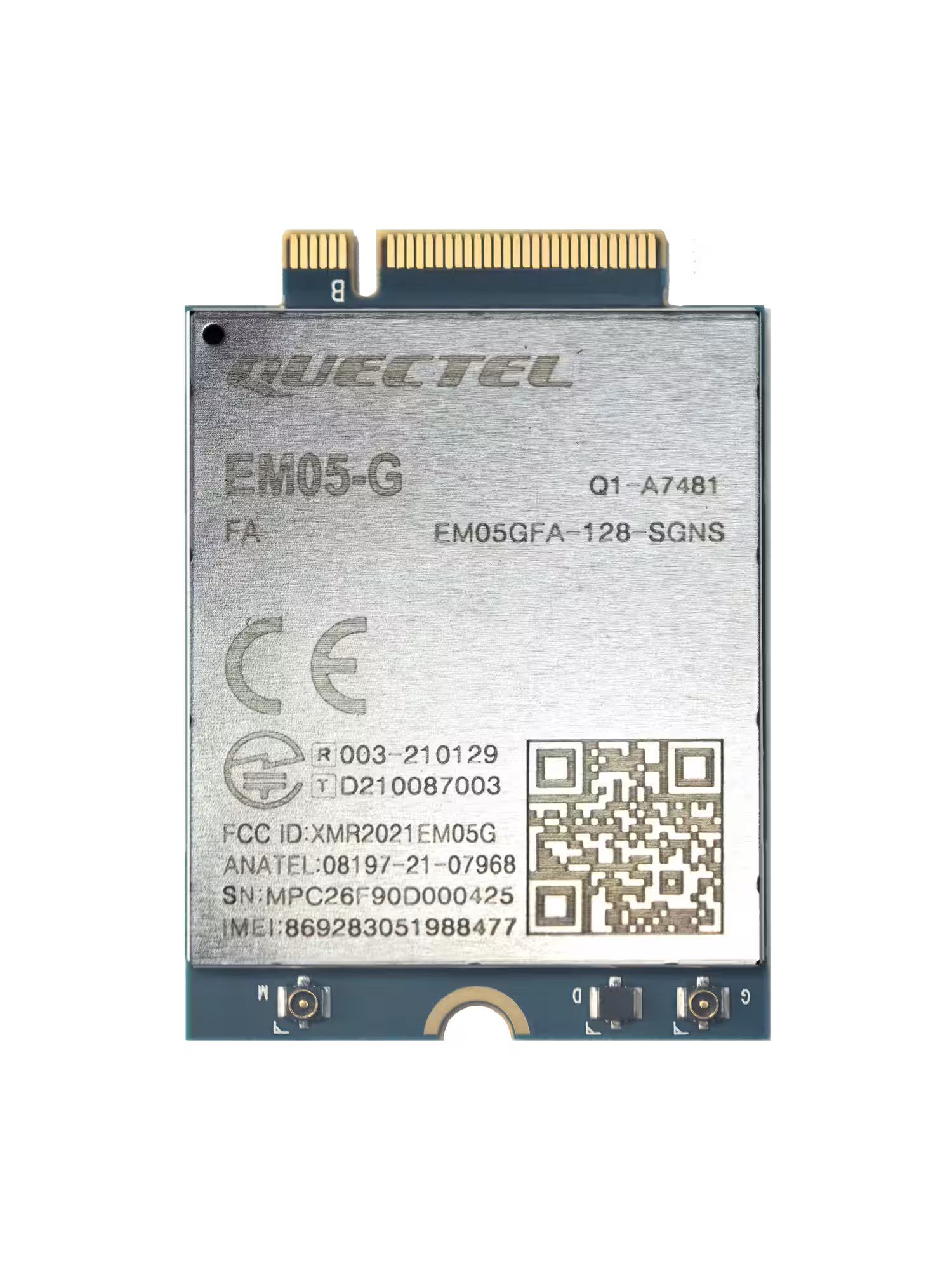 Quectel EM05GFA-128-SGNS Global 4G LTE Cat 4 M.2 Module